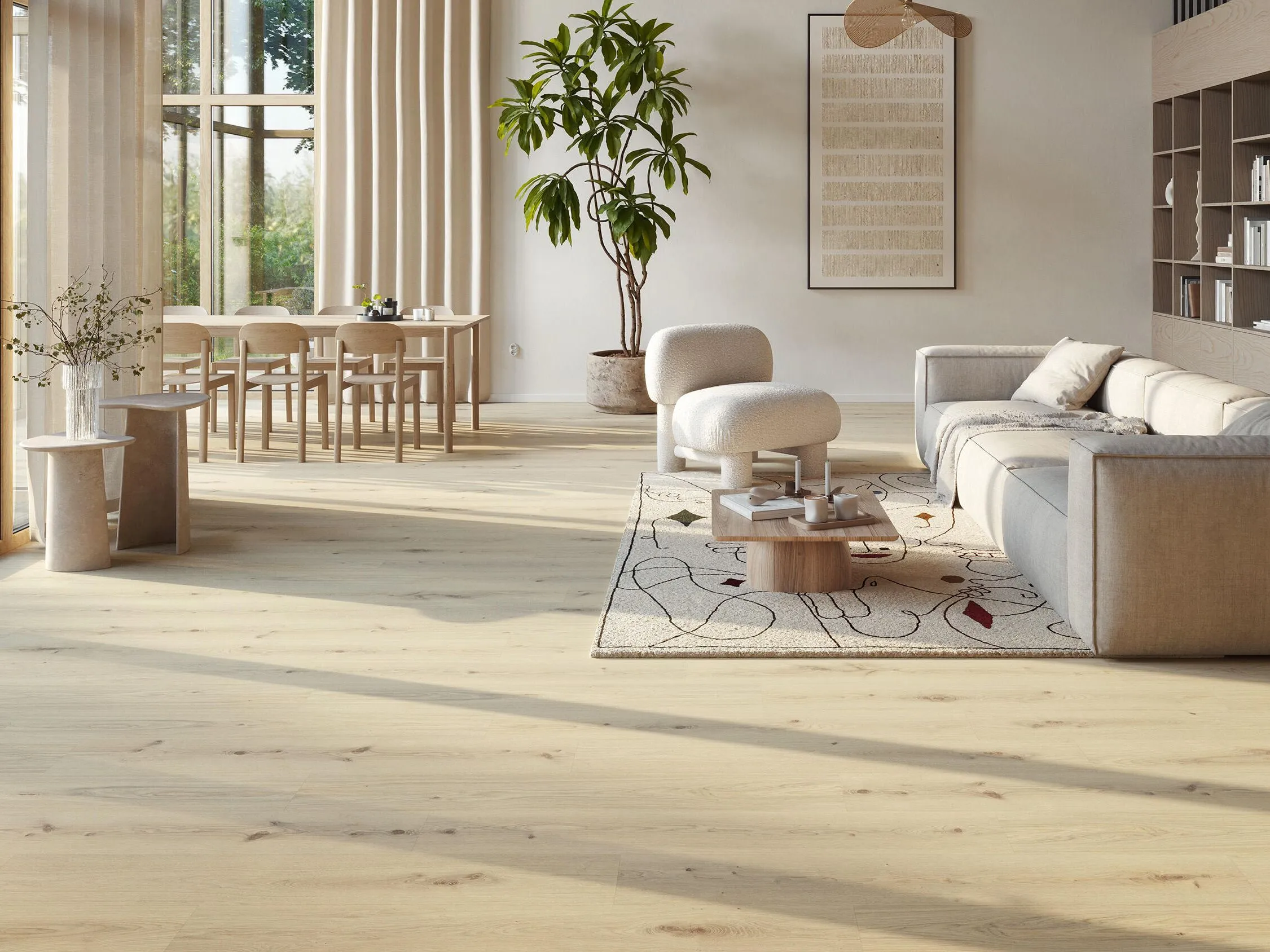 Non-PVC Flooring — Modular (Tiles & Planks)